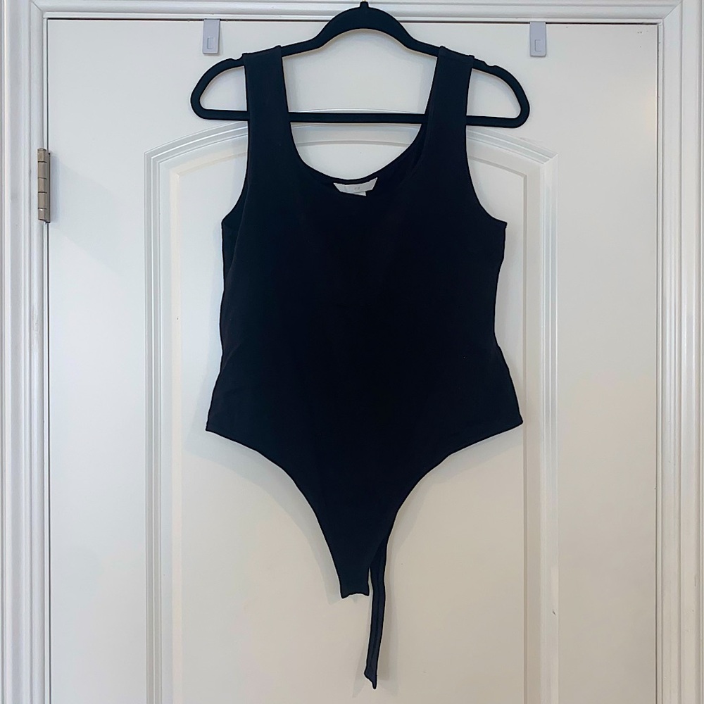 H&M Black Scoop-neck Tank Top Bodysuit